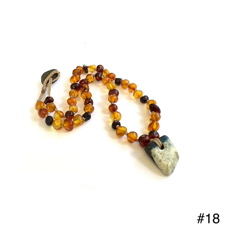 Baltic Amber & Gemstone Necklace