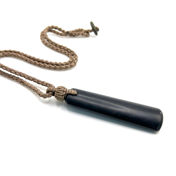 Obsidian Bound Droplet Pendant