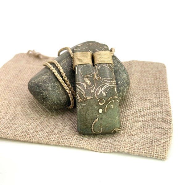 Fossilised Shell Toki Pendant