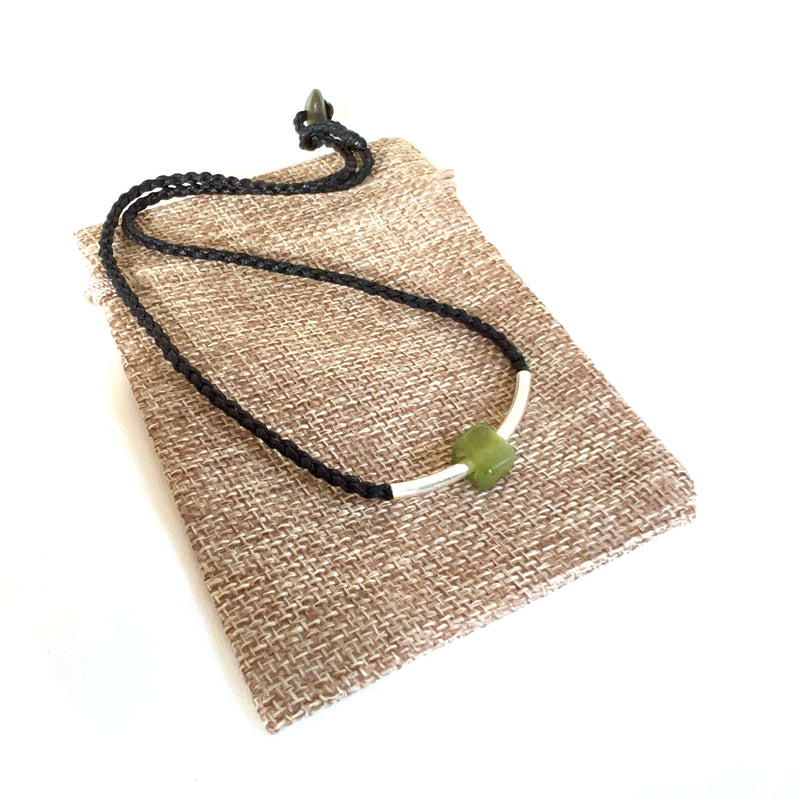 Pounamu Tube Necklace