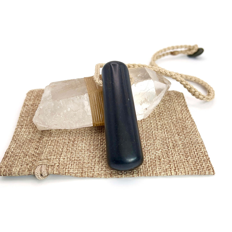 Obsidian Bound Amulet Pendant