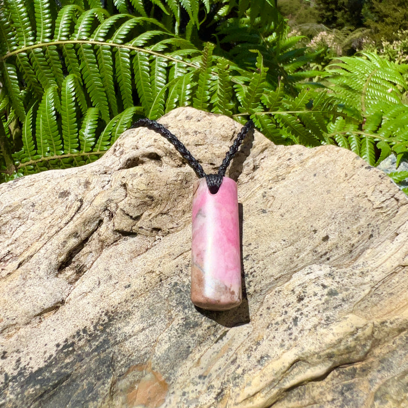 Rhodonite Droplet Pendant