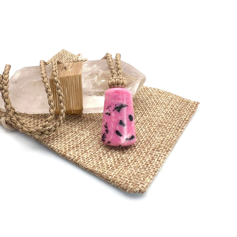 Rhodonite Vial Pendant