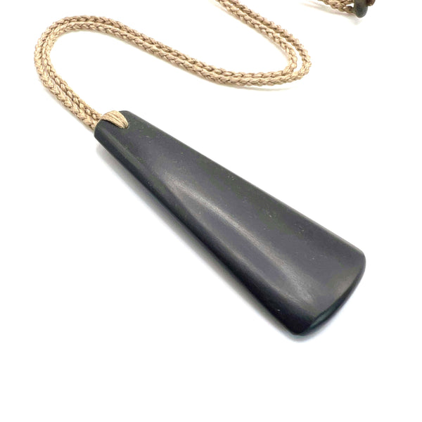 Obsidian Droplet Pendant