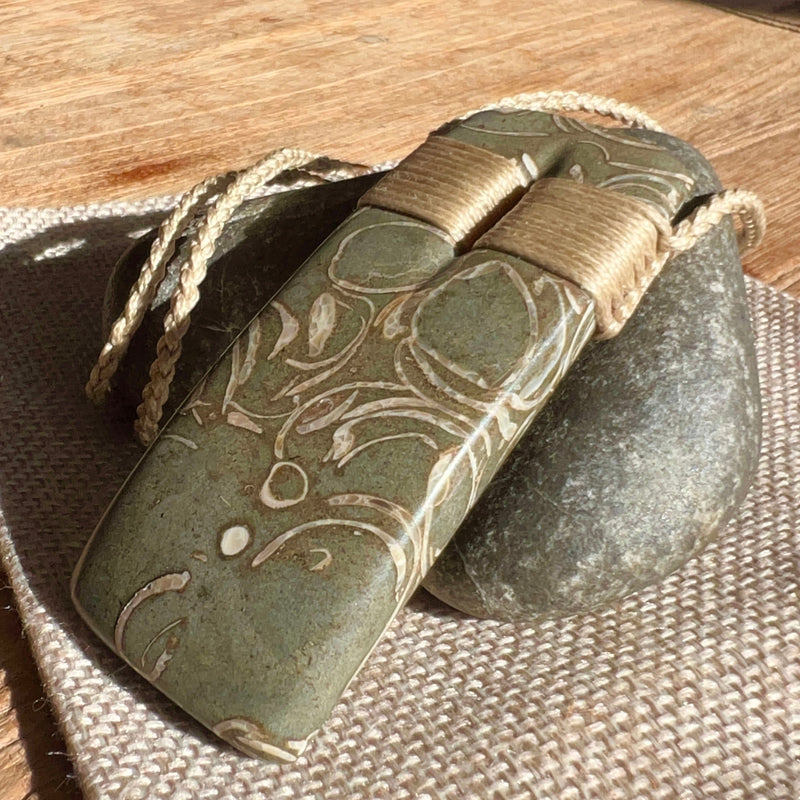 Fossilised Shell Toki Pendant