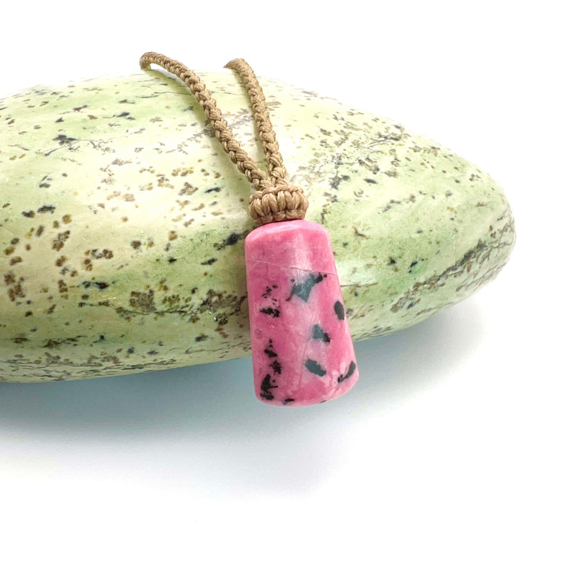 Rhodonite Vial Pendant