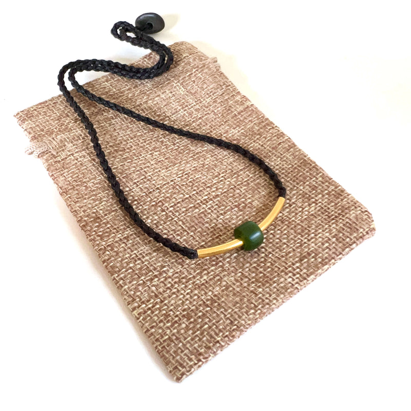 Pounamu Tube Necklace