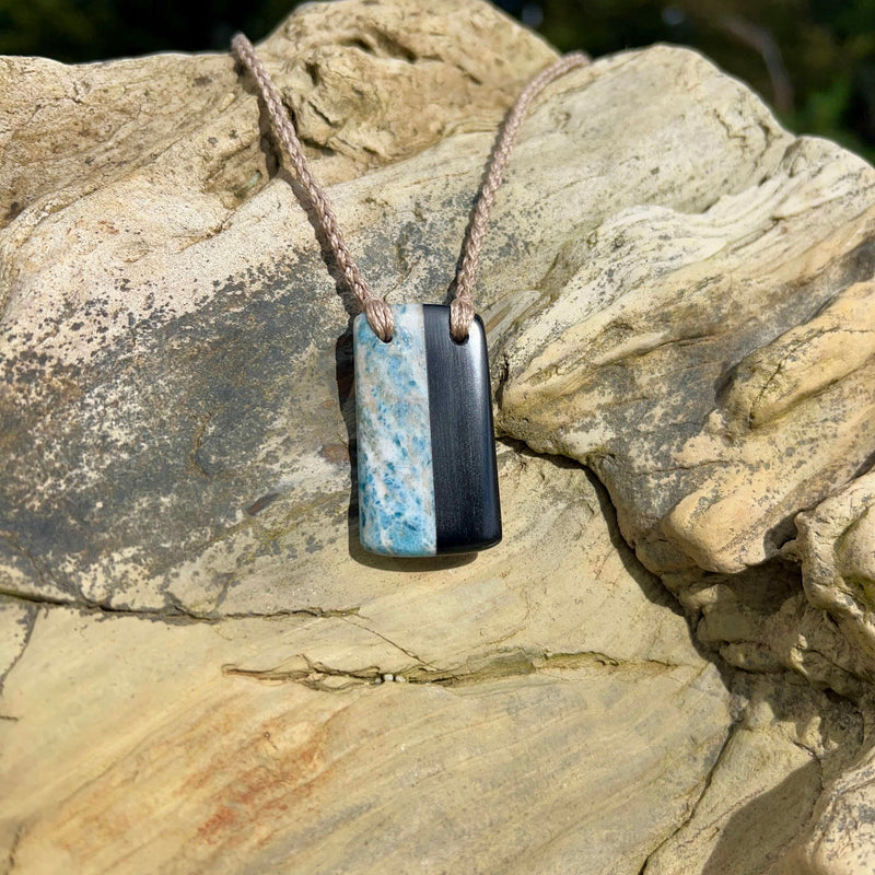 Aotea & Obsidian Fusion Pendant