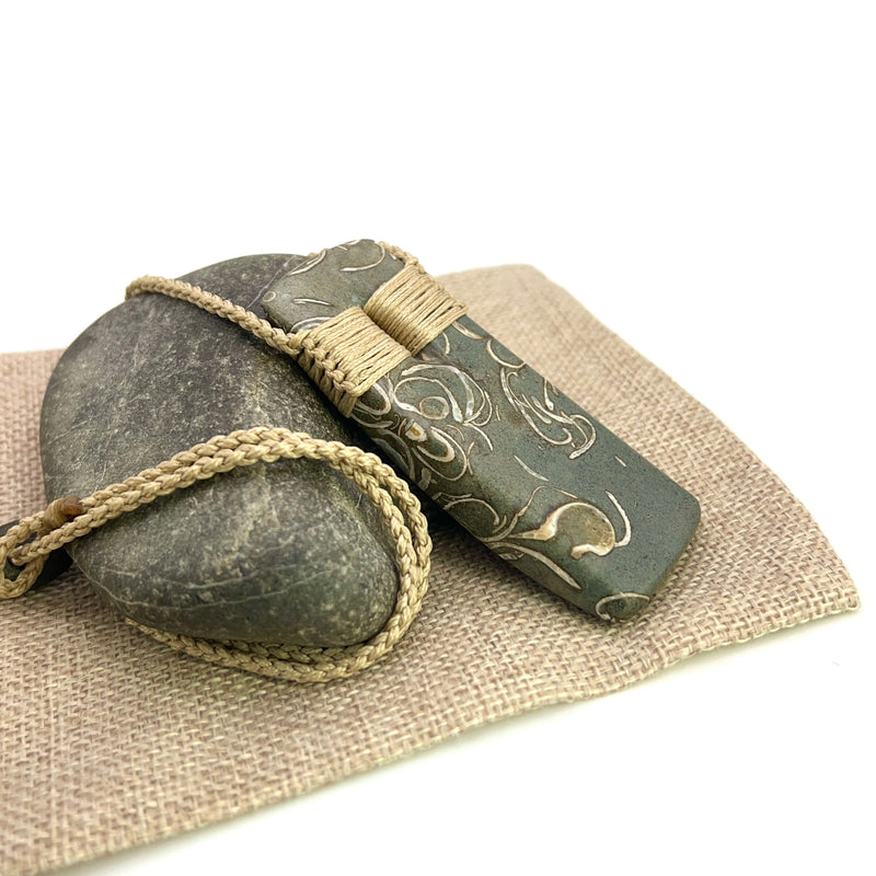 Fossilised Shell Toki Pendant