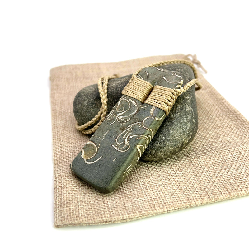 Fossilised Shell Toki Pendant