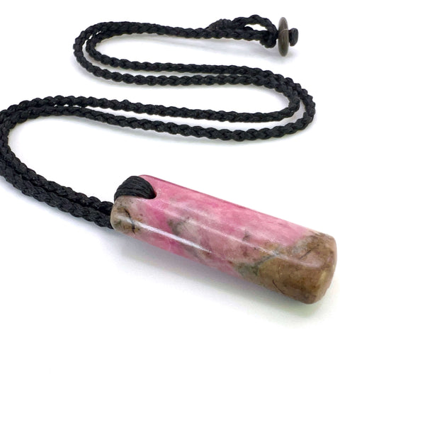 Rhodonite Droplet Pendant