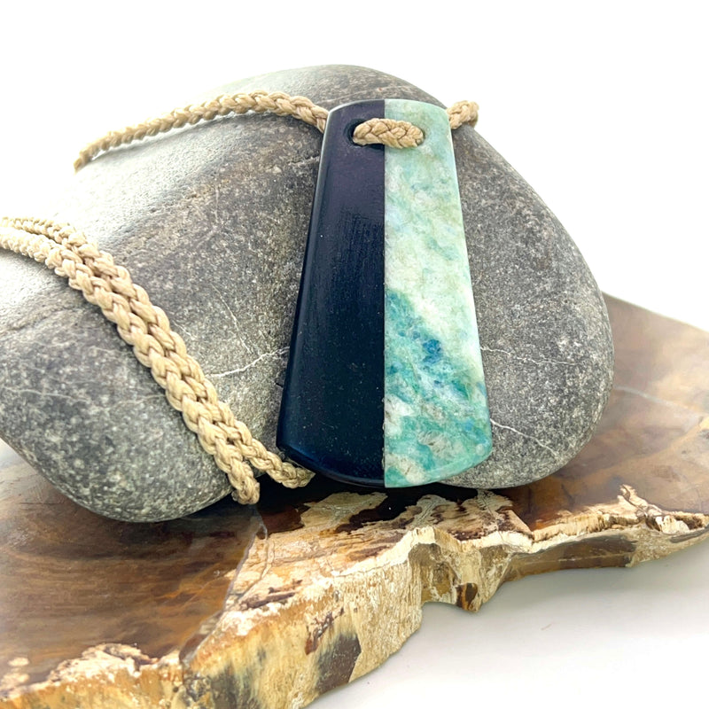 Aotea & Obsidian Fusion Pendant