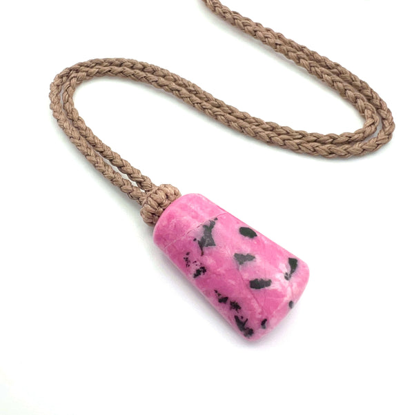 Rhodonite Vial Pendant