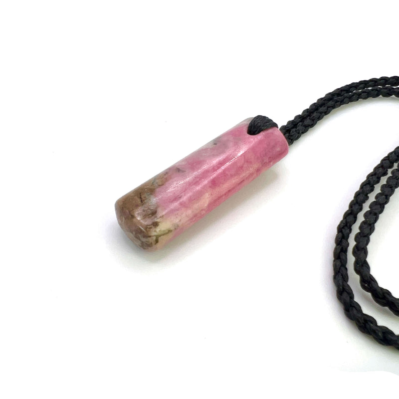Rhodonite Droplet Pendant