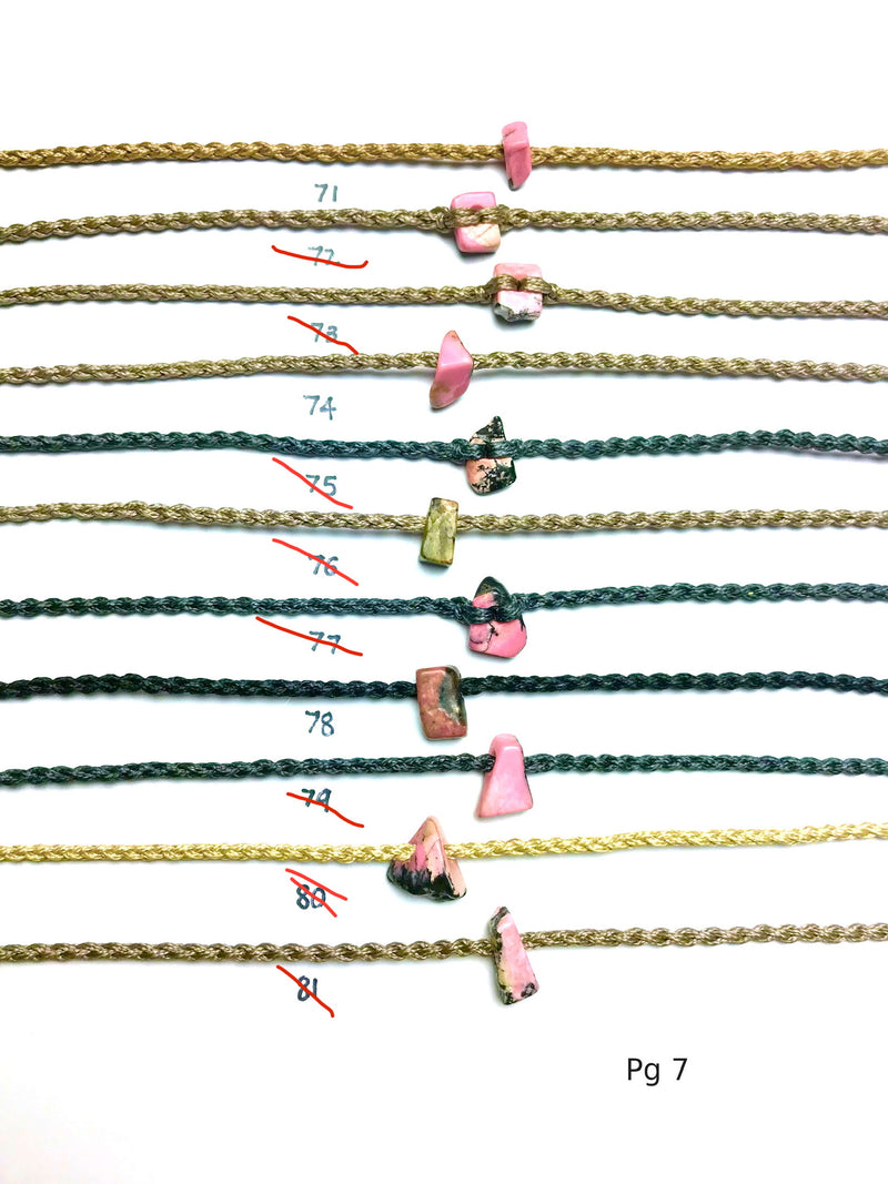 Gemstone Anklets