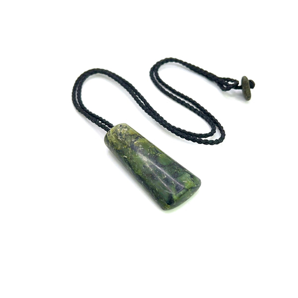 Pounamu (Serpentinite) Vial Pendant