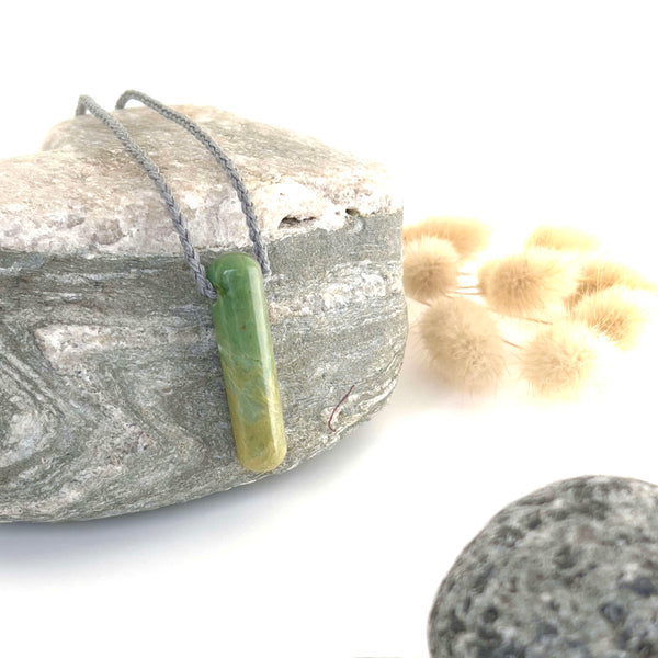 Pounamu (Nephrite Jade) Droplet Pendant