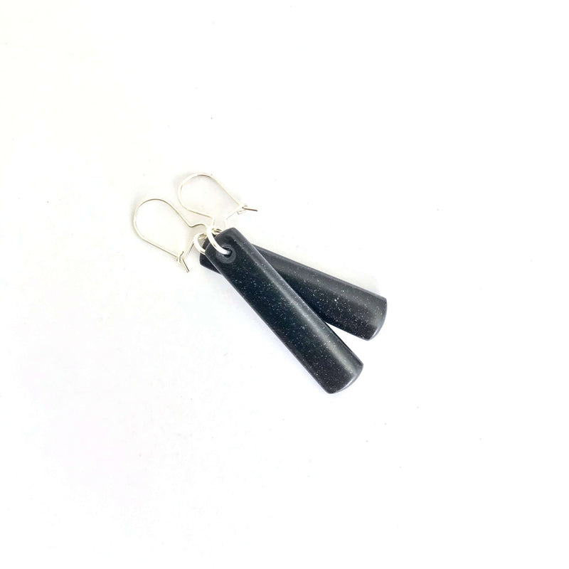 Obsidian Droplet Earrings